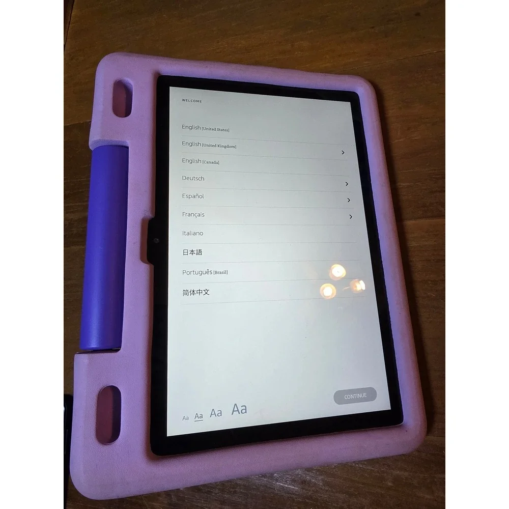 Amazon Fire HD 10 Kids Edition 11th Gen 10.1in Tablet Purple Case T76N2B